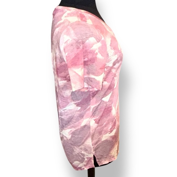 ATHLETA Breezy Scoop V-Neck Tee T-Shirt - Chroma Bashful Rose XL Tall - Picture 4 of 13